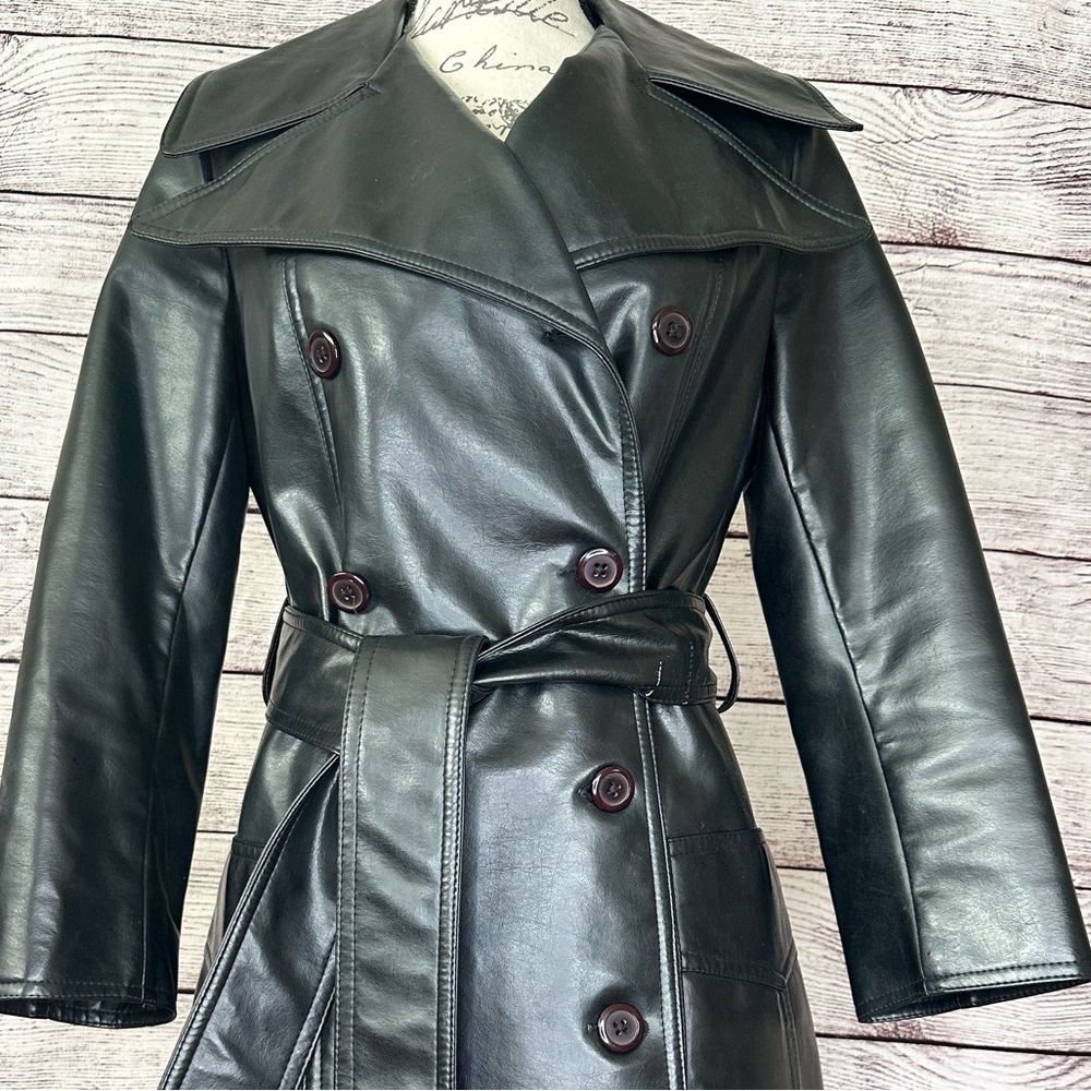 Vintage British Crown Colony Hong Kong 1960’s Trench Coat Size S - Picture 4 of 15